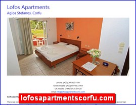 Hotels in Greece, lofosapartmentscorfu.com