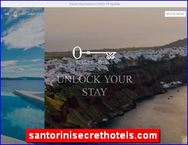 Hotels in Greece, santorinisecrethotels.com