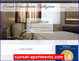 Hotels in Greece, sunset-apartments.com